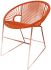 Puerto Dining Chair (Orange Weave on Copper Frame)