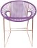 Puerto Dining Chair (Orchid Weave on Copper Frame)