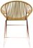 Puerto Dining Chair (Gold Weave on Cooper Frame)