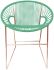 Puerto Dining Chair (Mint Weave on Cooper Frame)
