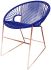 Puerto Dining Chair (Deep Blue Weave on Cooper Frame)