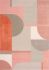 Belle Multi-Geometric Pattern Plush Rug (8 x 11 - Cream Grey Pink)