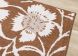 Bristol Floral Pattern  Rug (8 x 12 - Cream Orange)