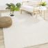 Canyon Low Profile Fluffy  Rug (6 x 8 - Cream)