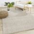 Canyon Low Profile Fluffy  Rug (6 x 8 - Beige)