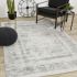 Cathedral Faded Borders Rug (6 x 8 - Grey)