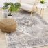 Emory Elegant Medallion Rug (Grey & Brown - 5'3x 7'7)