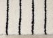 Maroq Straight Lines Shag Rug (6 x 8 - Black Cream)