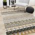 Nala Oxblood Intricate Southwestern Design Rug (Cream - 5'3x 7'7)