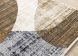 Serene Distressed Curvy Shapes Design Rug (Cream & Blue - 5'3x 7'10)
