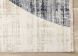 Serene Distressed Curvy Shapes Design Rug (Cream & Blue - 5'3x 7'10)