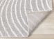 Shira White Wavy Lines Soft Touch  Rug (8 x 11 - Cream Grey)