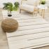 Sully Staggered Lines Rug (Cream & Brown - 6'7'' x 9'6'')