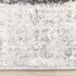 Swift Two Merging Circles Rug (Grey & White - 5'3x 7'7)