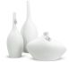 Bottle Vase (10 Inch - White)