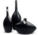 Bottle Vase (10 Inch - Black)