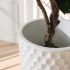Tiger Planter (Matte White - Small - 14 In)