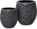 Wicker Planter (Aged Black - Small - 16 In)