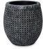 Wicker Planter (Aged Black - Small - 16 In)