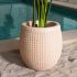 Wicker Planter (Aged Beige - Large - 22 In)