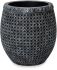 Wicker Planter (Aged Black - Large - 22 In)