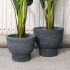 Mortar Planter (Rough Black - Small - 15 In)