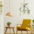 Hanging Staghorn (Hanging Ceramic Vase - 30 In)