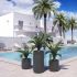 Clima High Pyramid Planter (Anthracite - 36 In)