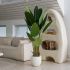 Travelers Palm (Beige Fiberglass Planter - 72 In)
