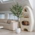 Olive Tree (White Fiberglass Planter - 47 In)