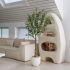 Olive Tree (Beige Fiberglass Planter - 47 In)