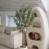 Olive Tree (Beige Fiberglass Planter - 47 In)