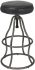 Ziggie Bar Stool (Distressed Black Leather)