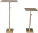 Elements Square Pedestal Tables (Set of 2 - Gold)