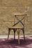 Cross Back Chair (Set of 2 - Distressed Natural with Rattan Seat)
