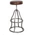 Ziggie Bar Stool (Classic Brown Leather)