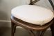 Cross Back Linen Seat Cushion