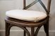 Cross Back Linen Seat Cushion