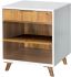 Marrakesh Nightstand (Distressed Natural & White Lacquer)