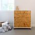 Marrakesh 5 Drawer Chest (Distressed Natural & White Lacquer)