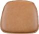 Cross Back Leather Seat Cushion ONLY (Cognac)