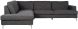 Down Sectional Sofa (Left - Charcoal Linen)