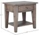 Dublin Side Table ( Regular - Driftwood)