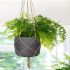 Veranda Craft Hanging Pot With Netting (Large - Charcoal Grey)