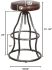 Ziggie Bar Stool (Classic Brown Leather)