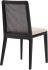 Rod Dining Chairs (Set of 2 - Oyster Linen & Black Legs)