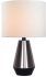 Sparklite Table Lamp (18 inch - Brushed Steel & Matte Black)