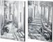 Memory Lanes Oil Paintings (Set of 2 - Grey)