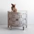 Oppsola Accent Cabinet (Silver Wooden Mirror Top)