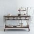 Tortise Console Table (Brown Mirrored Two Drawer)